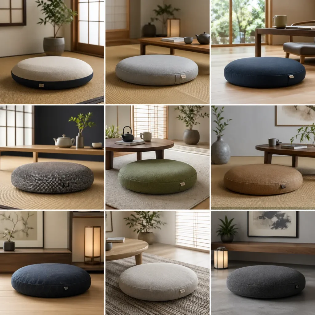 Nệm ngồi bệt kiểu Nhật thiền 11 Phong cách Japandi hiện đại kết hợp Nhật và Bắc Âu