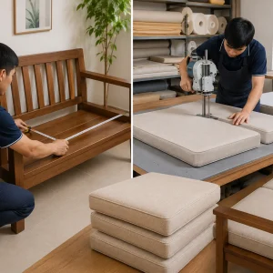 nệm ghế gỗ 19 kich thuoc nem ngoi khong xep lun