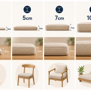 nệm ghế gỗ 15 lua chon do day nem phu hop