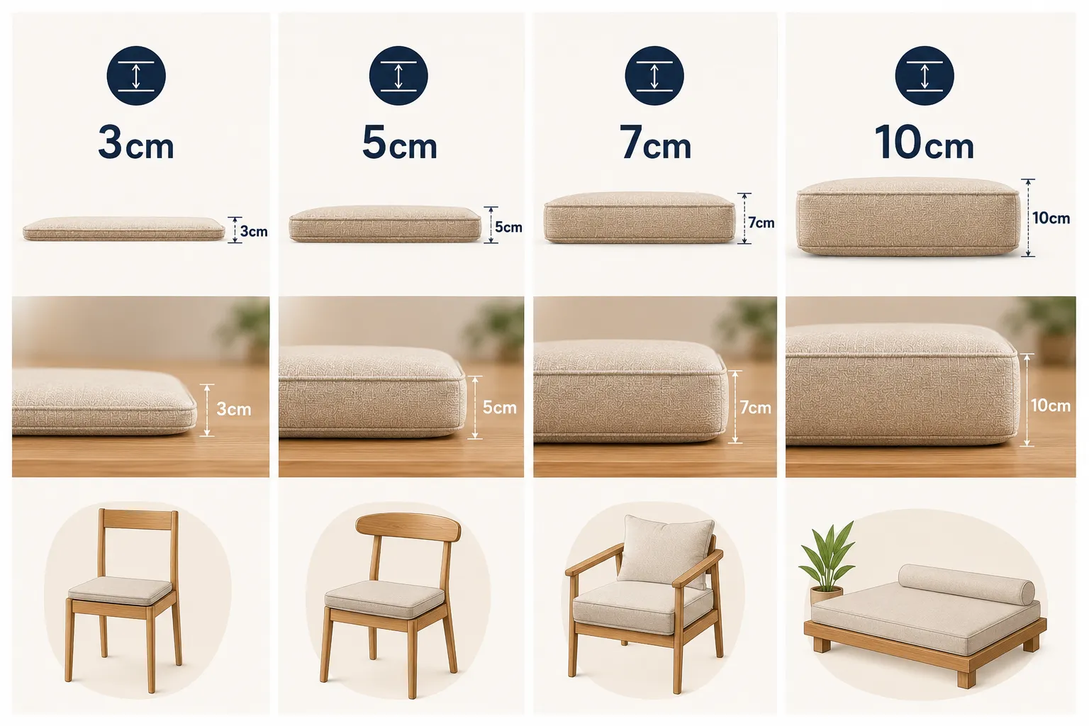 nệm ghế gỗ 7 nệm ghế gỗ - Ảnh 5