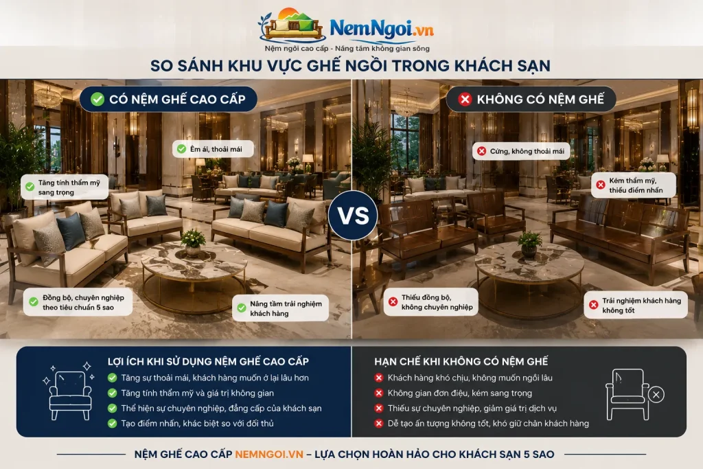 10 Mẫu Nệm ở Khách Sạn 5 Sao Giá Tốt, Êm Ái Và Sang Trọng 3 Nệm ở khách sạn 5 sao được thiết kế chú trọng sự thoải mái, độ bền và tính thẩm mỹ.