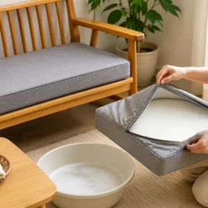 nệm ghế gỗ 14 ve sinh dinh ky va bao quan dung cach