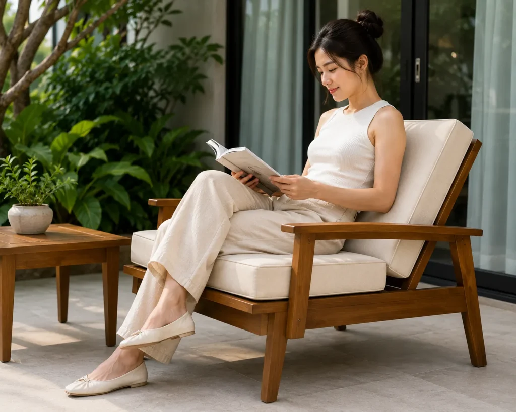 Nệm ngồi cao su giúp giảm áp lực khi ngồi lâu và tăng sự thoải mái