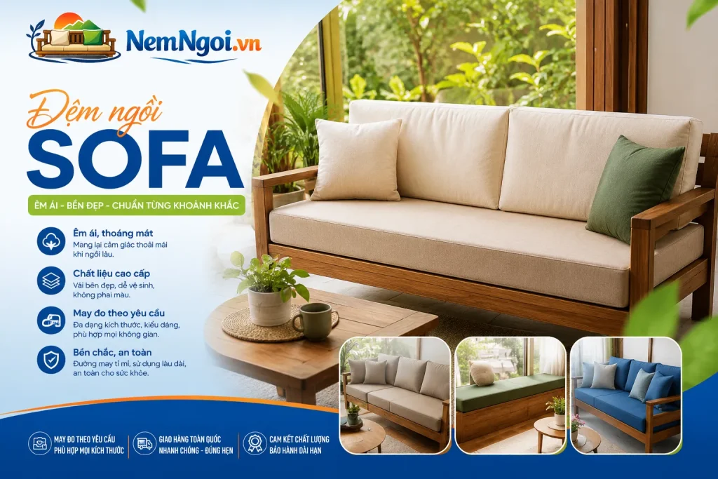 bannner dem ngoi sofa