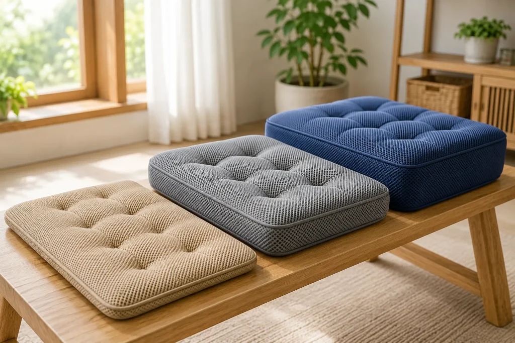 Đệm Ngồi 3D Thoáng Khí – Giải Pháp Ngồi Êm, Thoáng Mát Và Tiện Dụng 7 Độ dày đệm ảnh hưởng đến cảm giác ngồi và chiều cao tổng thể của ghế.